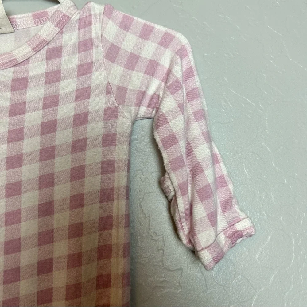 Spearmint Love Lavender Gingham Baby Sleep Sack Zipper Pajamas Lilac Size 0-3